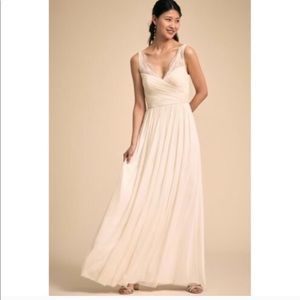 BHLDN Anthropologie Fleur Dress Ivory